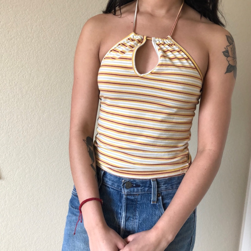 Vintage Pacsun Tie Top Striped